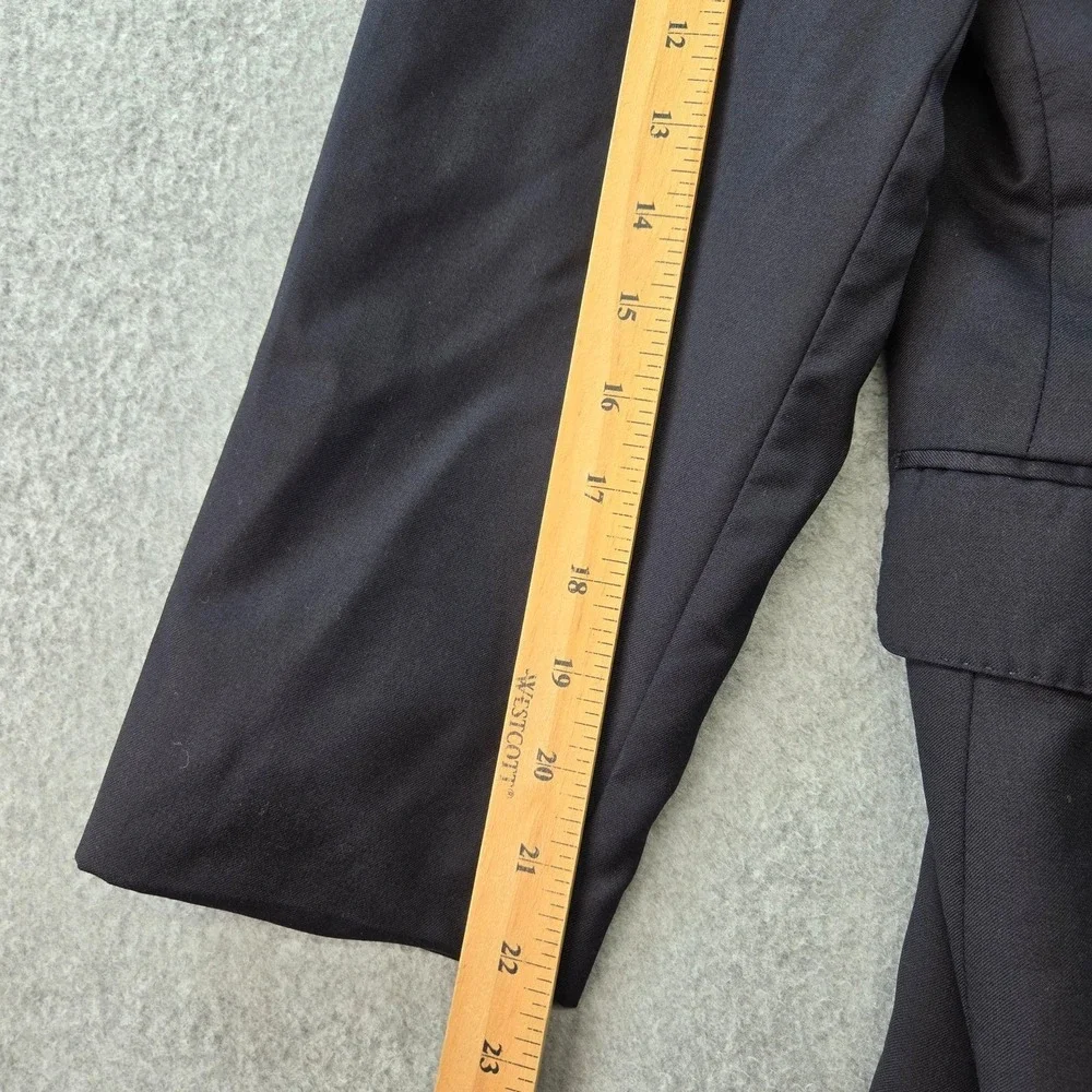 Ermenegildo Zegna Suit Jacket Mens 42 Navy Classic Fit Wool Viscose 2 Piece